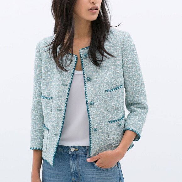 ZARA | Boucle Blazer/Lady Jacket - Picture 2 of 15